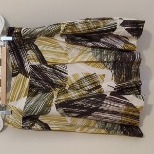 New York & Co abstract print skirt